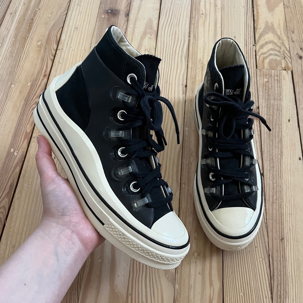 Converse x Kim Jones‎ Chuck 70 High Top Black Egret Sneakers 171257C womens 6.5